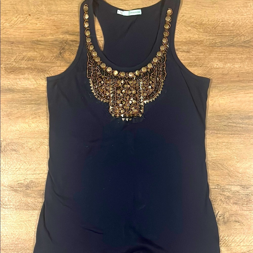 Maurices Embellished Racerback Tank Top